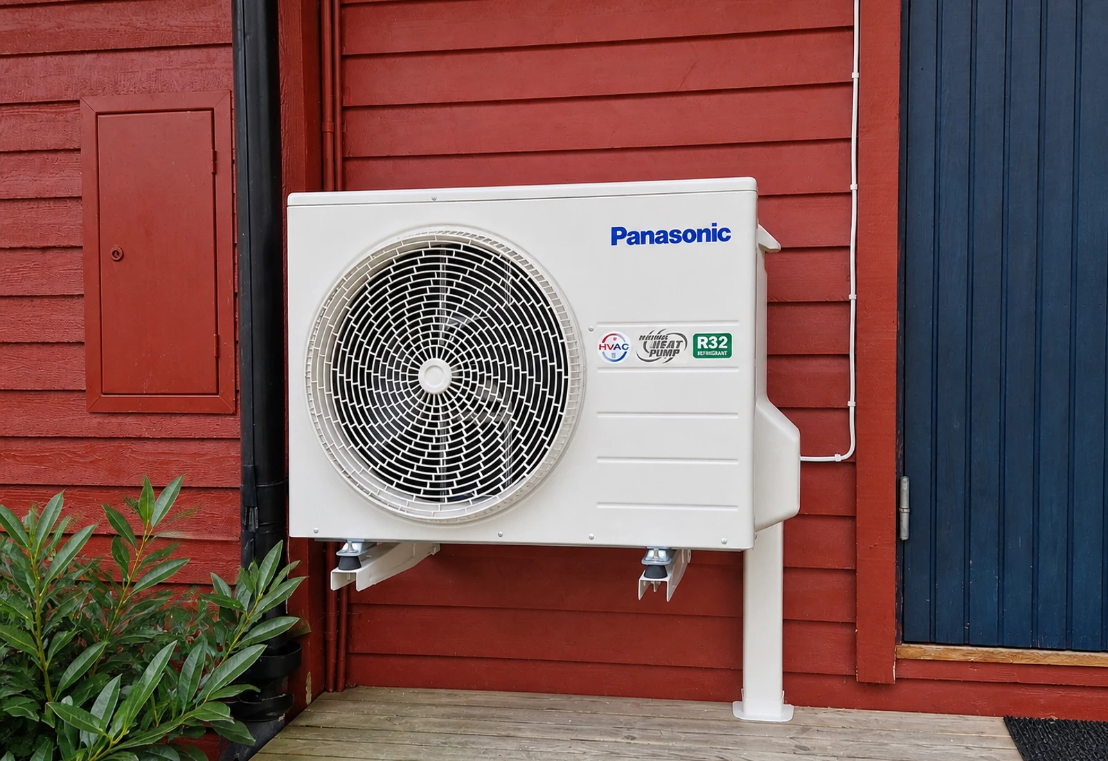 Verklig Panasonic-installation utförd av HVAC Solution vid en svensk villa